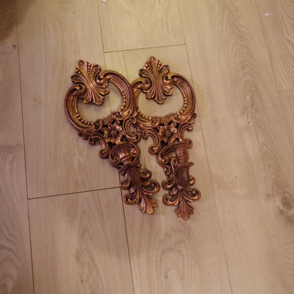 Two 70s Retrol Candle Wall Hangers - Picture 2 of 4